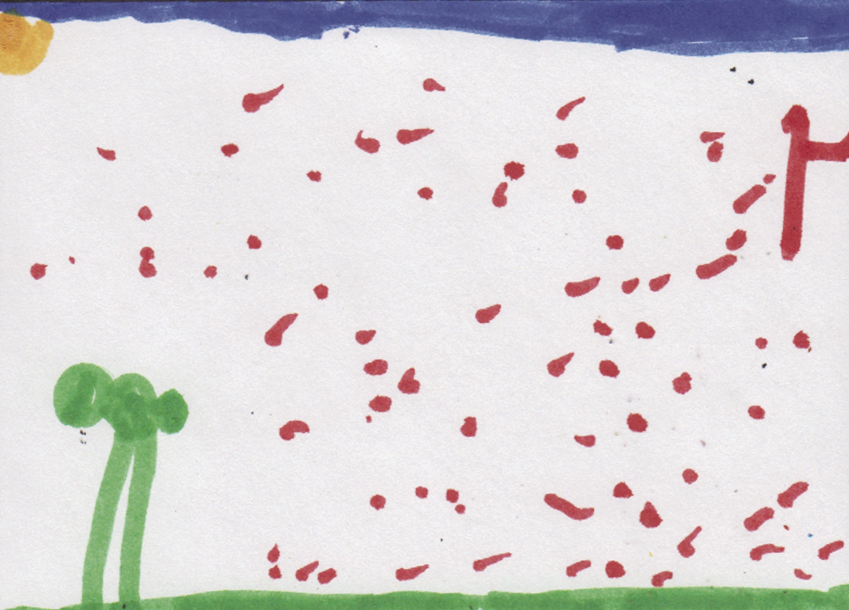 Kids' weather drawings: Aug 22